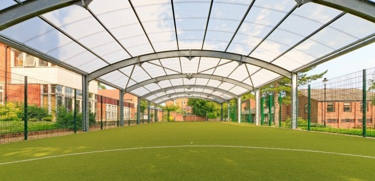 Covered MUGA at Haileybury College