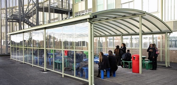 Dining shelter we designed for Our Lady's RC School