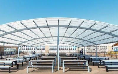 John Taylor High School Curved Roof Shelter