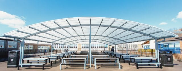 John Taylor High School Curved Roof Shelter