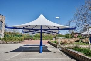 Fabric canopy fitted at The Willow School 