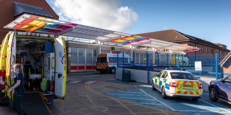 Colourful Canopy at Queen's Hospital