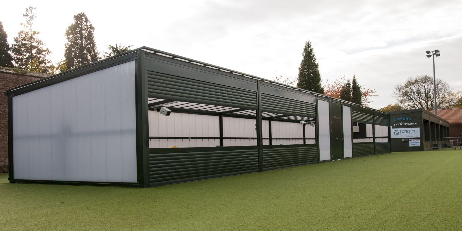 Canopy we designed for Archery Team GB