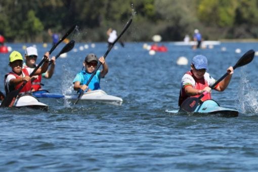 Children Kayaking