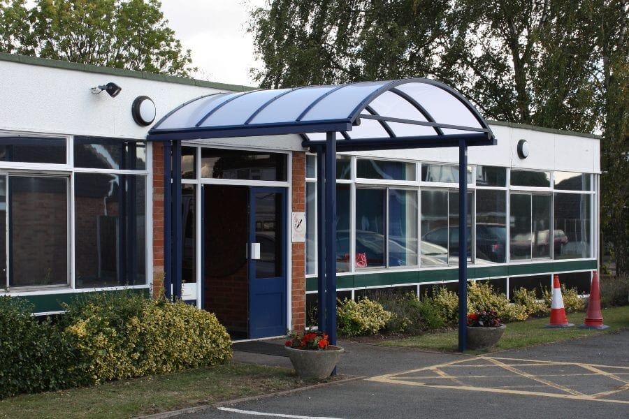 Burlish Park Primary School Entrance Canopy