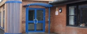 Entrance canopy we designed for Randlay Primary School