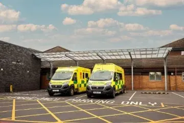 Healthcare canopy we installed at Countess of Chester