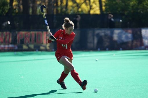 Woman Playing Hockey