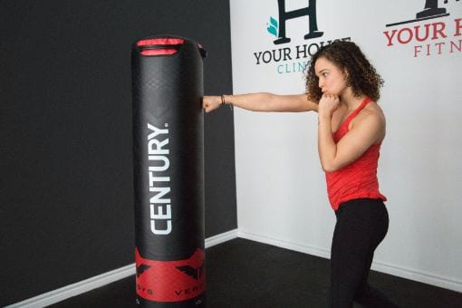 Woman Kickboxing