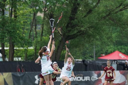 Women Playing Lacrosse