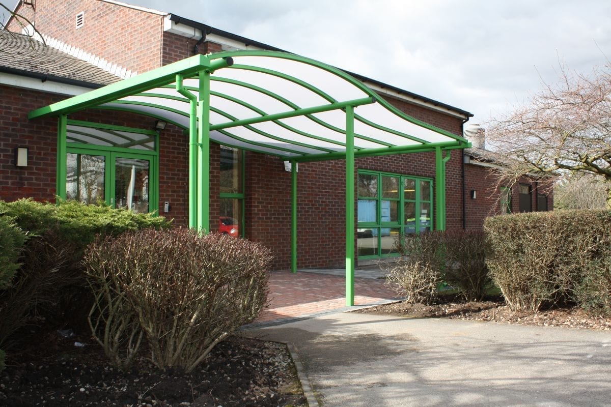 Wave Roof Canopy at Loughborough Primary School