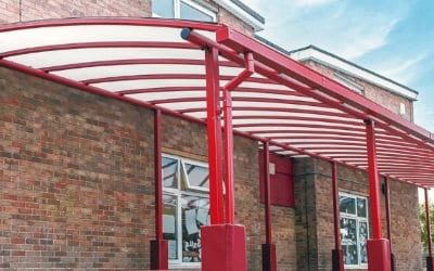 Covingham Park Primary School Curved Roof Playground Canopy