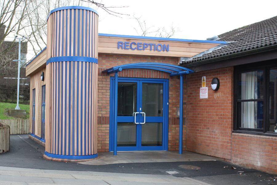 Randlay Primary School Polycarbonate Entrance Canopy