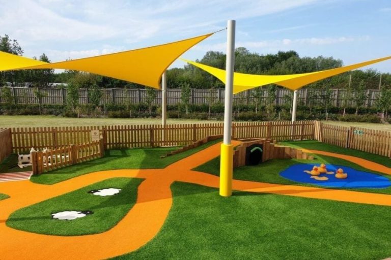 Sprouts Playbarn Play Area Shade Sails