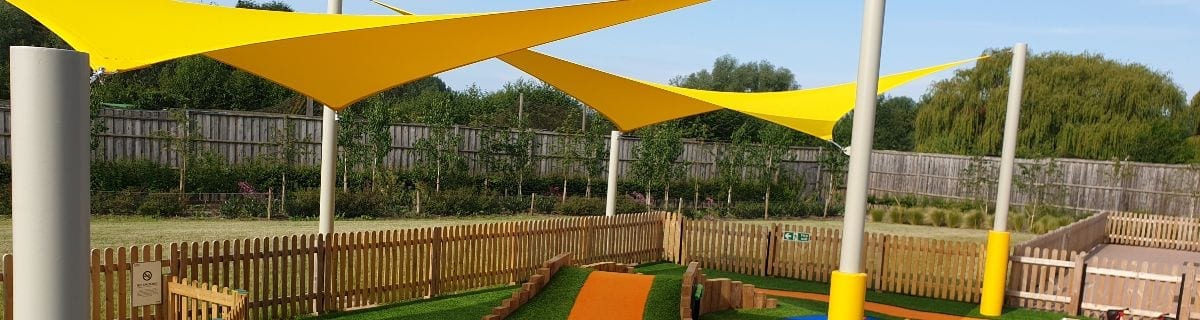 Shade Sail we installed at Sprouts Play Barn