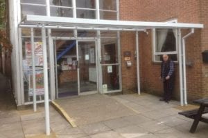 Canopy we fitted at Devon Tiverton Constitutional Club