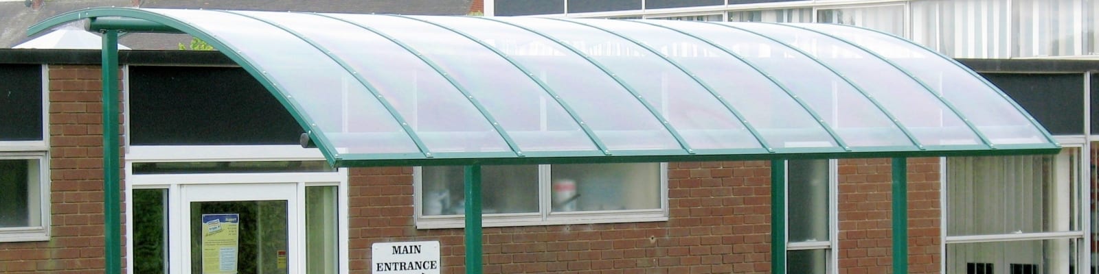 Beechgrove Junior School Curved Roof Canopy