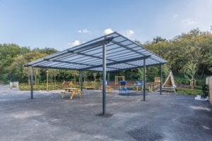 Shelter we designed for Millbrook School