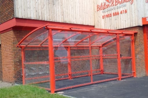 Buggy shelter we designed for Rocket Pool Nursery