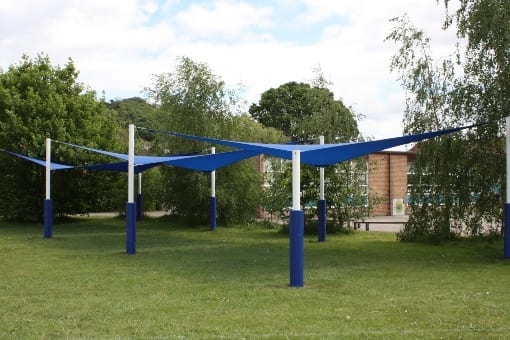 Shade sails we fitted at St Marys Bluecoat School