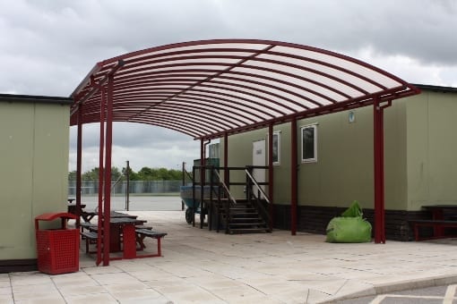 Shelter we fitted at St Peter's Catholic High School
