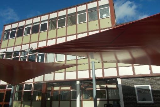 Sails we fitted at The Bulmershe School