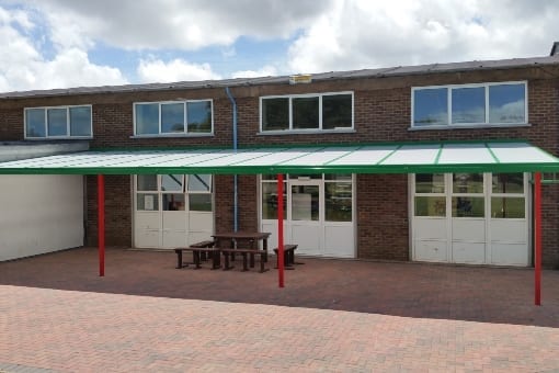 Playground canopy we designed for Ton Yr Wen