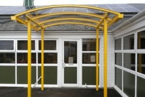 Canopy added to Weston Rhyn School