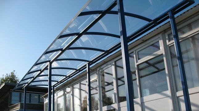 Myddle Primary School Curved Roof Shelter