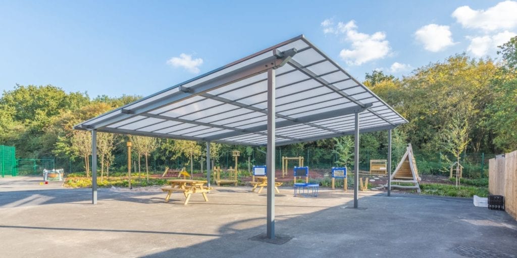 Playground canopy we designed for Millbrook Primary School