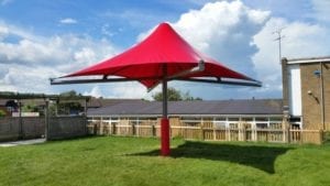Canopy we fitted at Someries Junior School