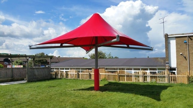 Canopy we fitted at Someries Junior School