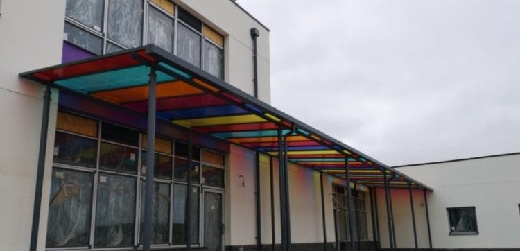 Canopy we designed for The Limes Primary School