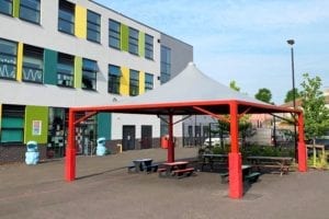 Tepee we installed at The Mawney School