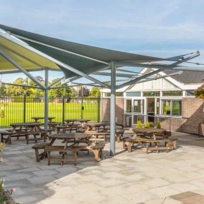 The Perse School Green Shade Sails