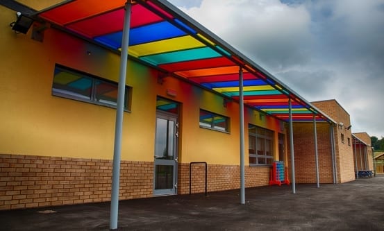 Multicoloured Canopy Roofs