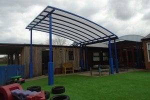 Canopy we fitted at Newtown Primary School