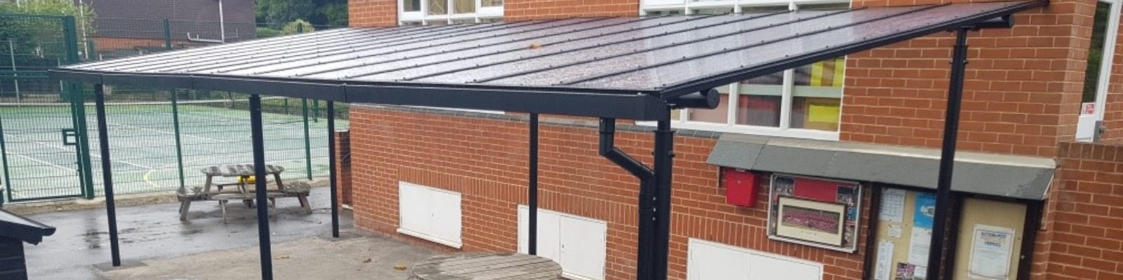 St Hilda's Primary School Straight Roof Shelter