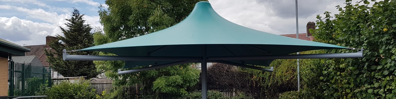 Sydney Russell School Add Green Umbrella Canopy
