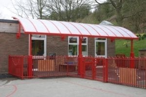 Canopy we installed at Brockton Primary School