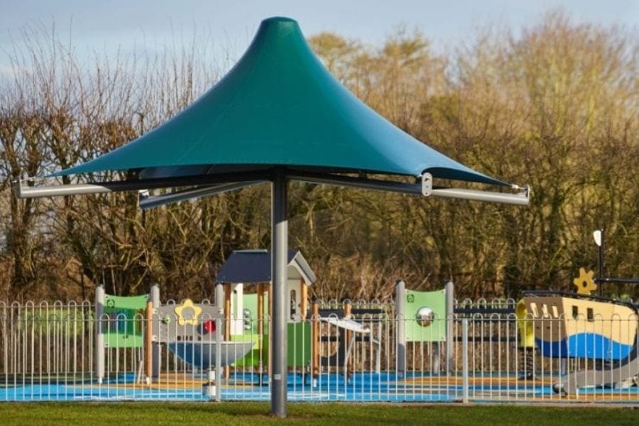 Canopy we installed at Ashcott Playing Fields