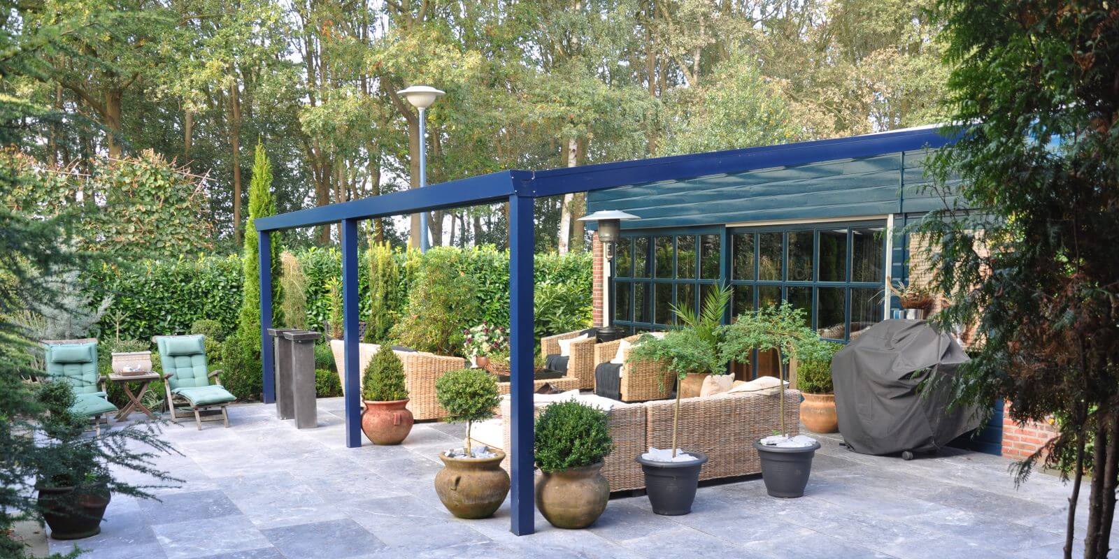 Blue Garden Centre Canopy