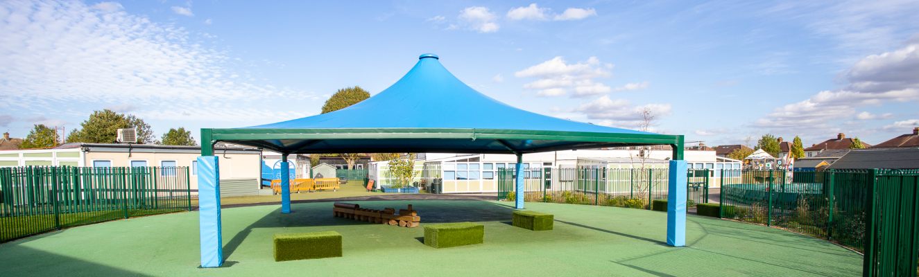 Hedgewood School Blue Fabric Tepee