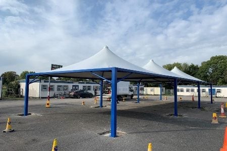 Canopies we fitted at Penketh High School