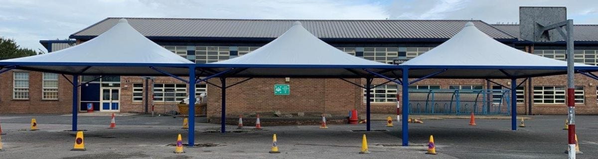 Tepee Canopies we designed for Penketh High School