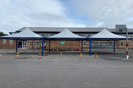 Tepees we designed for Penketh High School