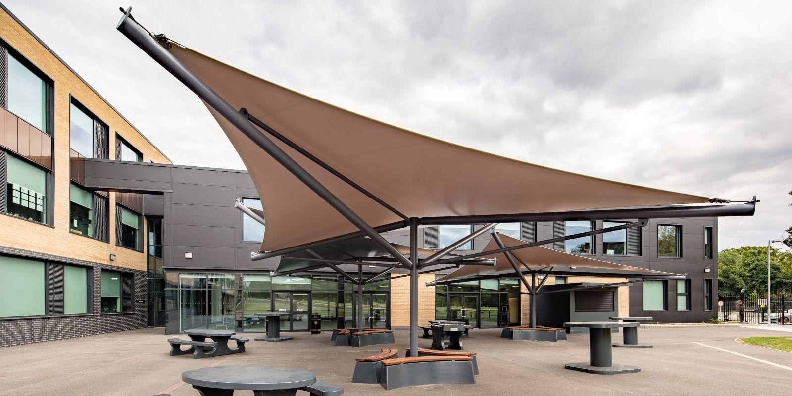 Canopy we designed for The Hessle Academy