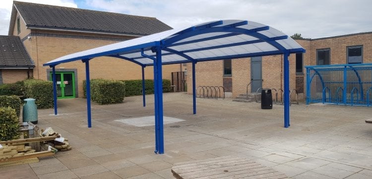 Canopy we designed for Congleton High School