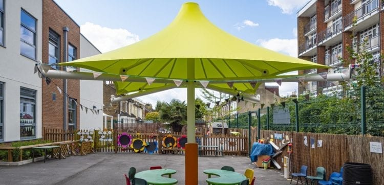 George Mitchell School Umbrella Canopy