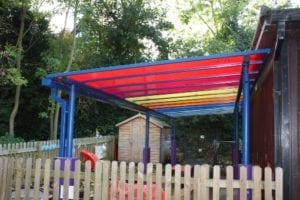 Shelter we installed Coleham Primary School